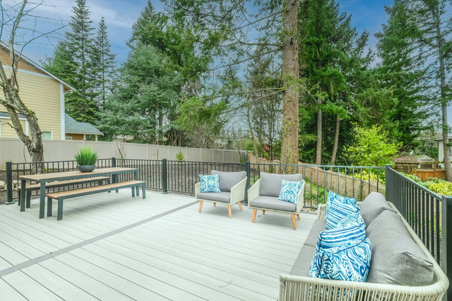 Outdoor lounger on a timber deck - category image