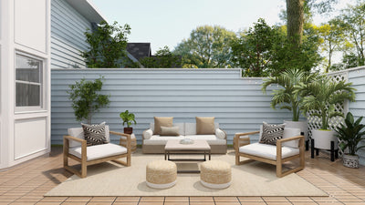 Outdoor modular sofa seating on a terrace - category image