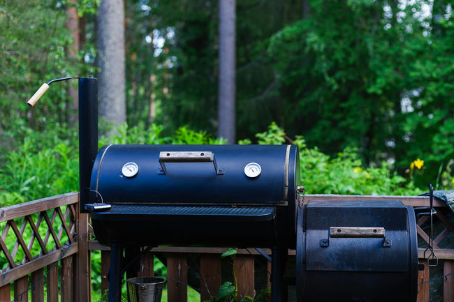 Compact grill on a timber deck - category image